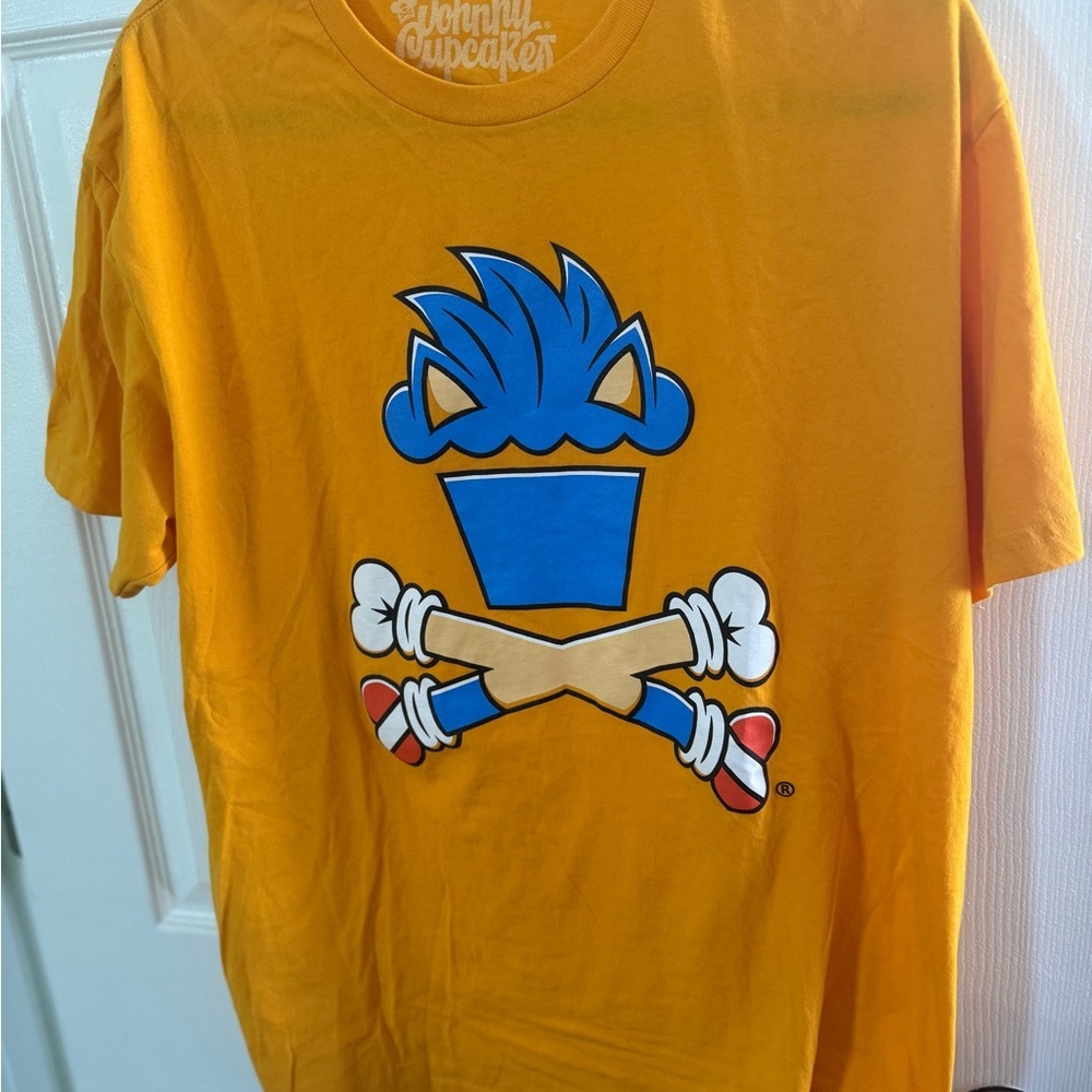 Johnny Cupcakes Orange Sonic Graphic T-Shirt